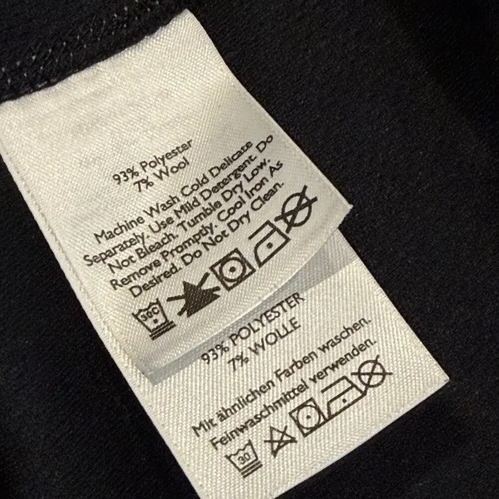 Eddie Bauer Active Long Sleeve Polyester Wool Blend Top Charcoal Gray Crew 3XL